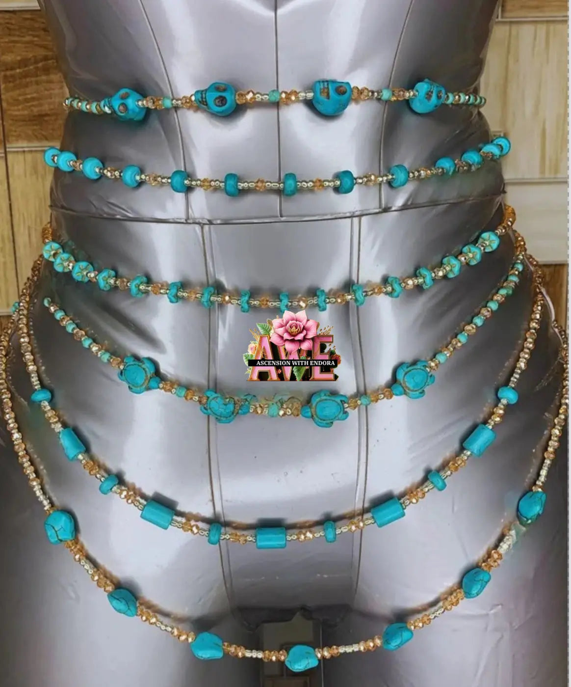 Turquoise Waist Beads - Image #1