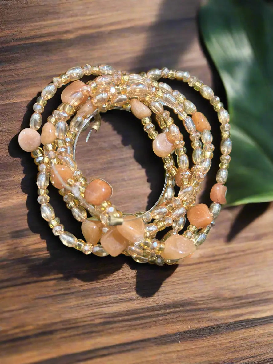 Orange Aventurine Waist Beads - Image #4