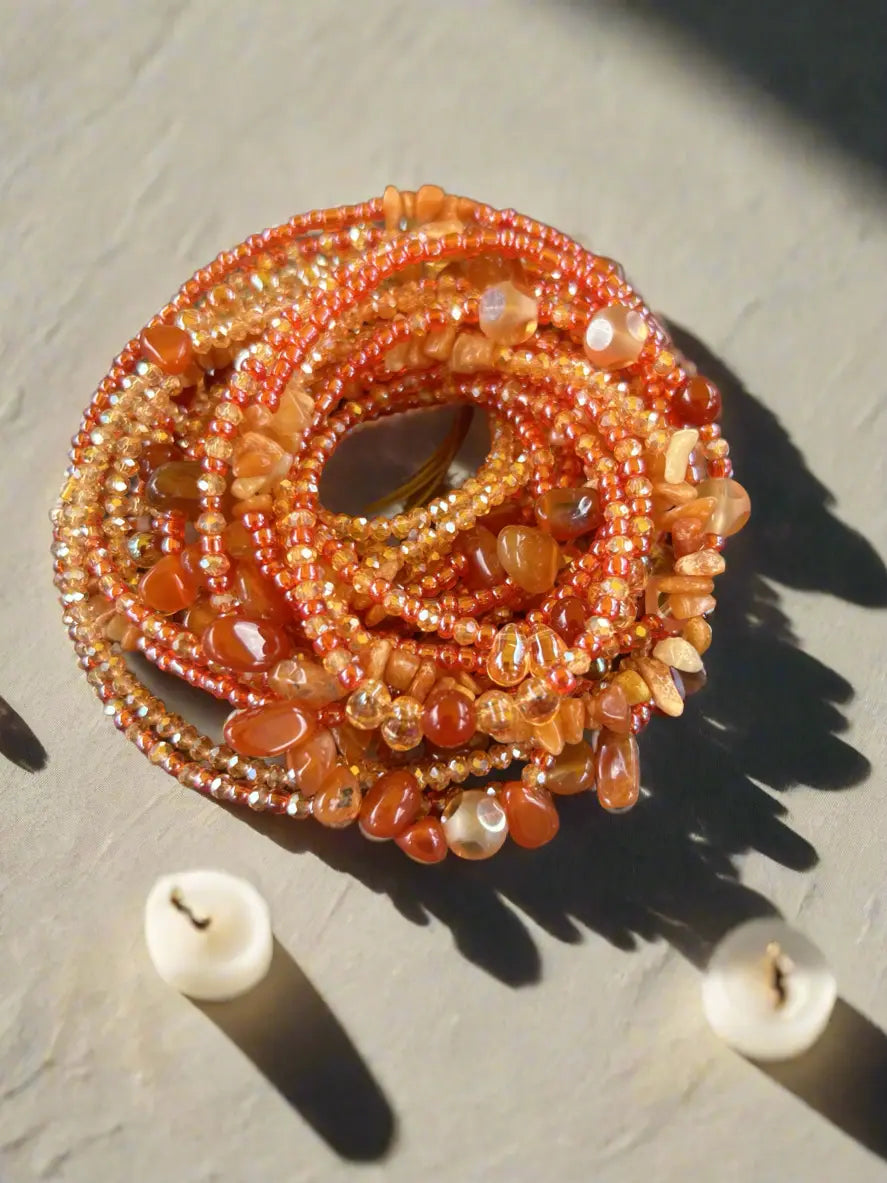 Red Carnelian Waist Beads - Image #2