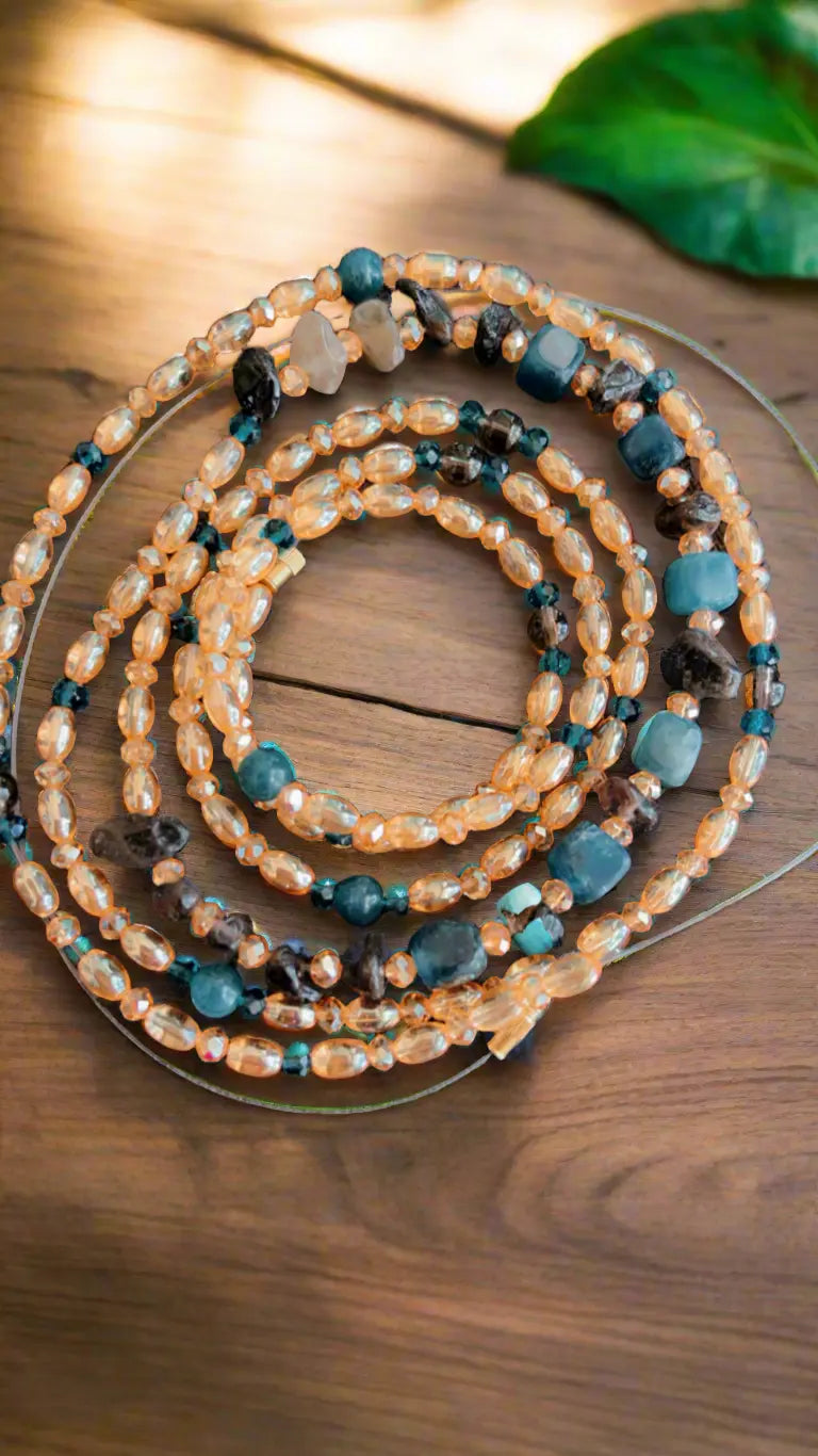 Blue Apatite meets Smoky Quartz - Image #4