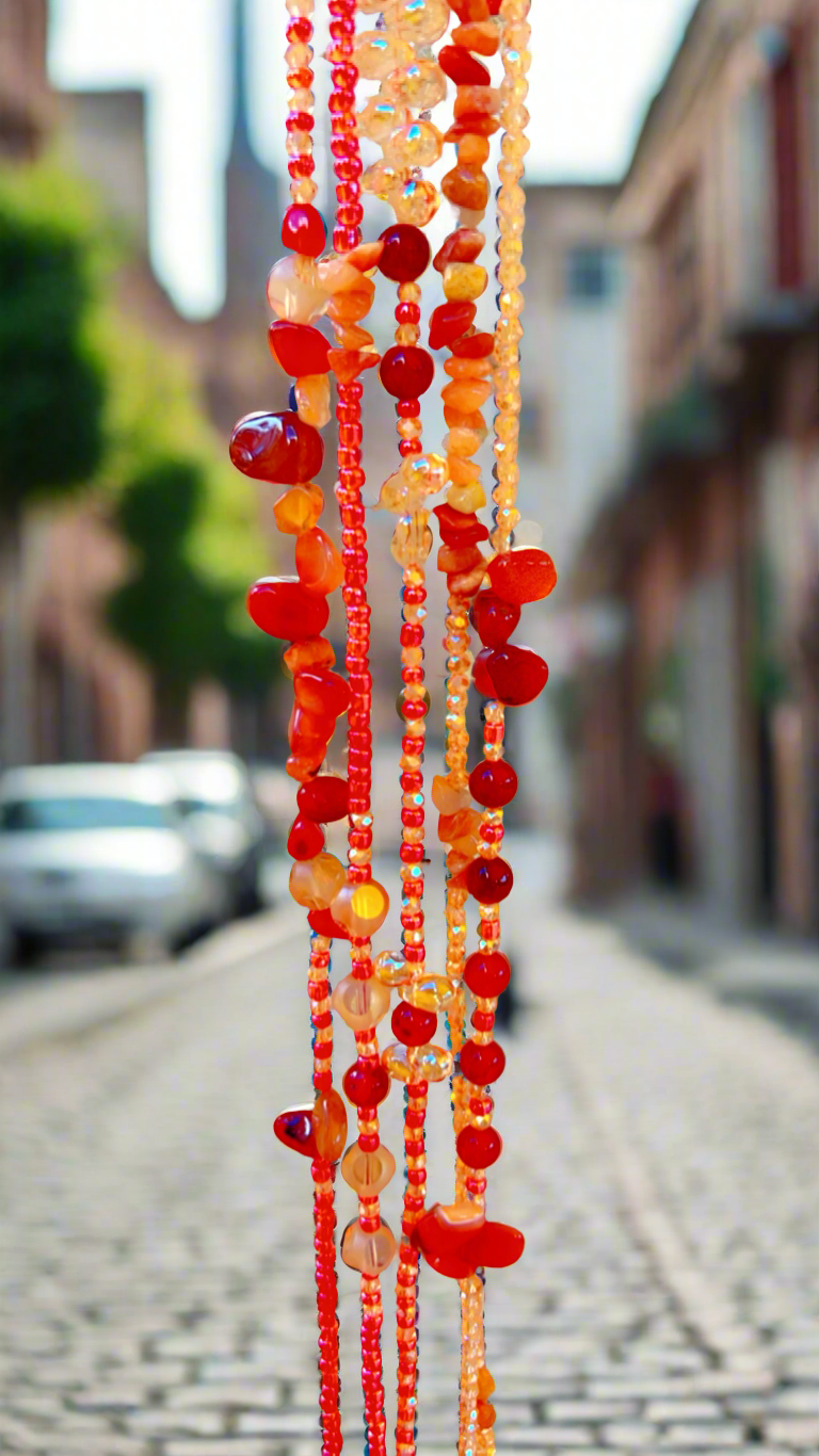 Red Carnelian Waist Beads