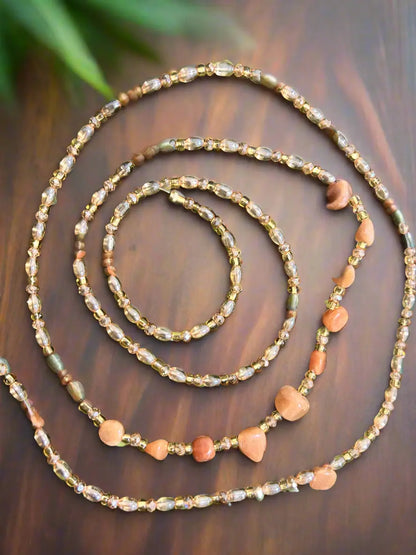 Orange Aventurine Waist Beads - Image #5