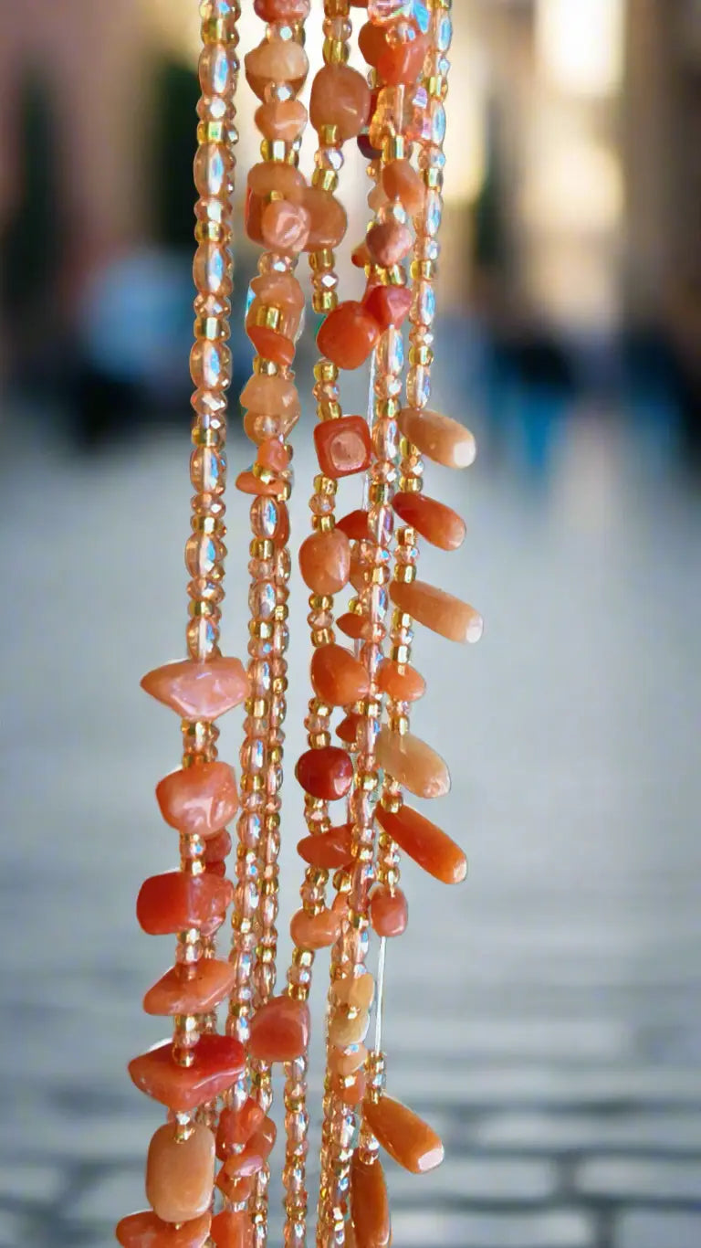 Orange Aventurine Waist Beads - Image #2