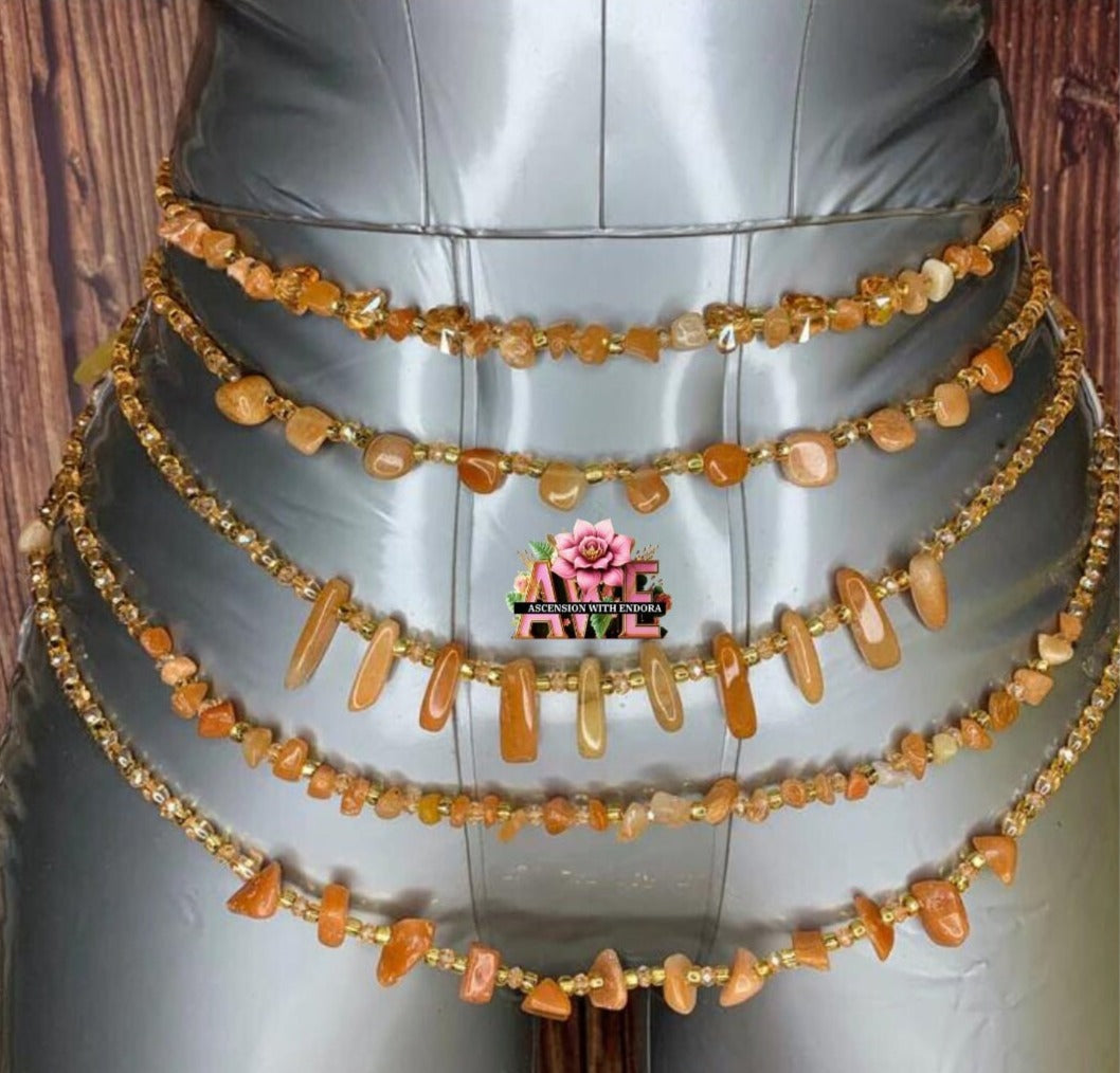 Orange Aventurine Waist Beads