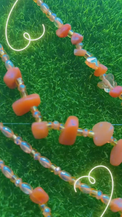 Orange Aventurine Waist Beads